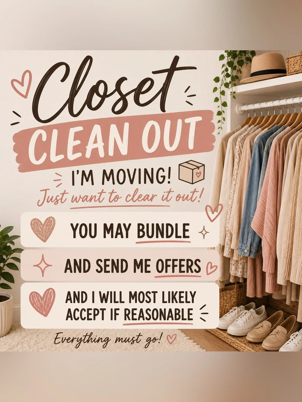 Closet Clean Out - Everything Needs to Go